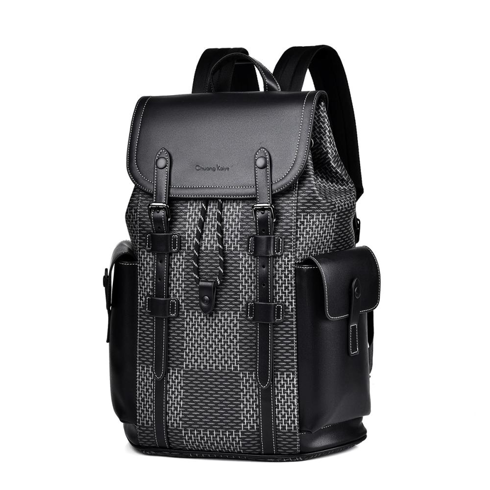 Mens  Accessories | Rubberized Texture Flap Backpack Accessories Accessories